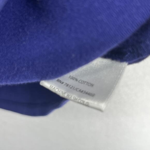 EILEEN FISHER Top 2X Plus Cotton Interlock Jersey Scoop Neck 3/4 Sleeve Blue - Picture 10 of 13